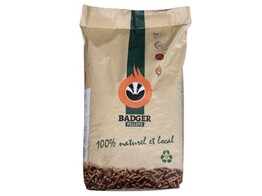 Houtpellets Badger 15 kg - DIN Plus - EN  A1 - 6 mm pellet geleverd