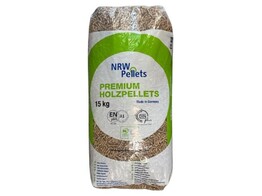 Houtpellets Duitse  NRW  15 kg - DIN Plus - EN  A1 - 6 mm pellet geleverd